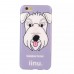 iPhone 6 6s 4.7 - iinu TPU Soft Cartoon Phone Protective Cover Case - Schnauzer